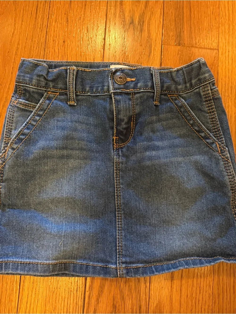 Osh Kosh Girls Blue Denim Skirt - Casual Kids Bottoms
